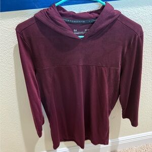 Under Armour Burgundy HeatGear Top